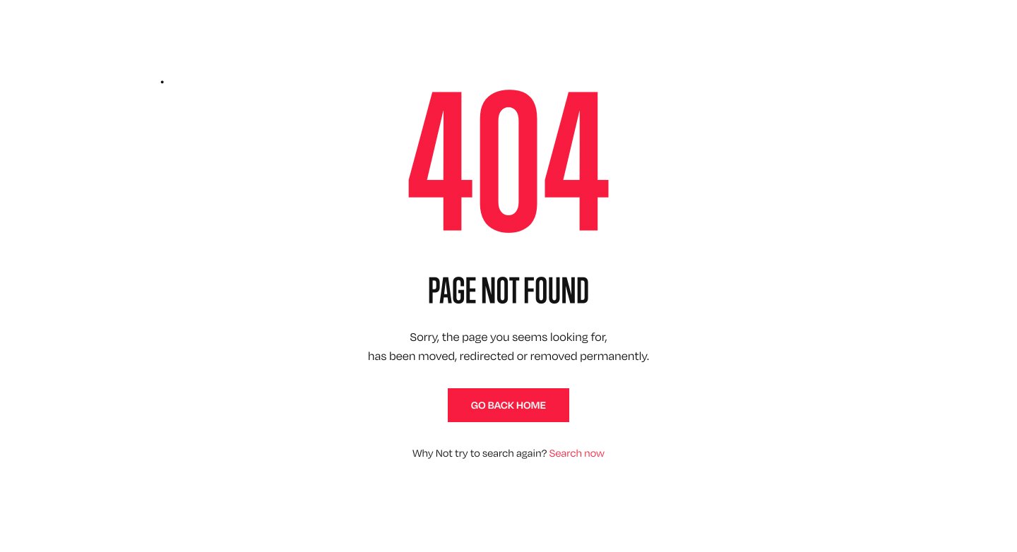 404 page